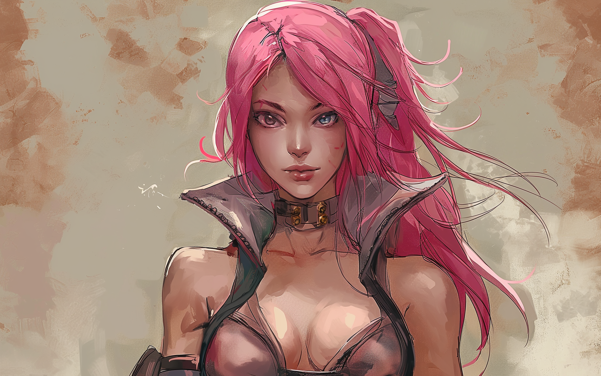 Pink Hair Warrior